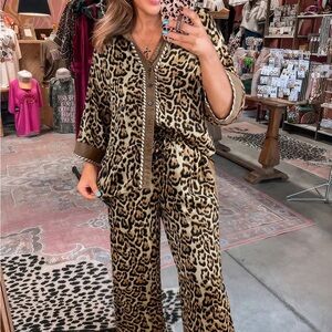 Leopard Print Women's Jumpsuit